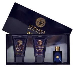 Dylan Blue Miniature Gift Set for Men (edT 5ml + Hair and Body Shampoo 25ml + After Shave Balm 25ml) by Versace